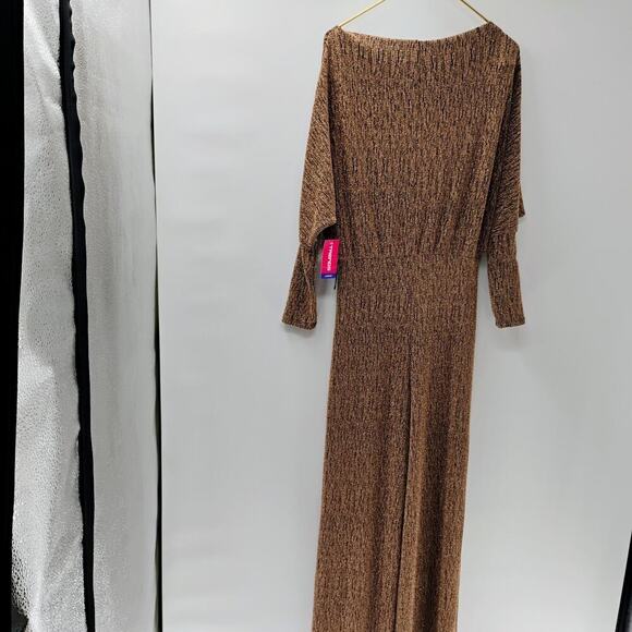 CAMEO USA Vintage Metallic Gold Size L Women's Jumpsuit Size Large - Picture 12 of 14